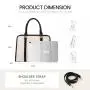 LOVEVOOK Custom logo PU Leather Work Tote Shoulder Bags for Shopping Date Crossbody Bag Purses and Handbags for Women