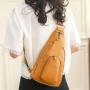 2024 vegan leather chest bags women handbags ladies fashion shoulder bag cross-body bags with colorful strap