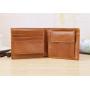 Hot Sale Vintage Wallet Credit Card Holder Bag Business Genuine Leather Brown Wallet For Men Multi-function Wallet Money clip
