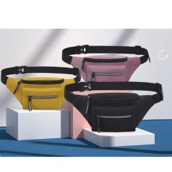 Wholesale Custom Logo Nylon Crossbody Women Fanny Packs Men Outdoor Running Waist Bag Waterproof