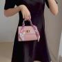 New Silk Scarf Ladies's Small Square Bag Handbags Pu Leather Wholesale Sling Shoulder Phone Bag for Women