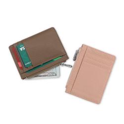 Custom women mini card holder wallet leather small wallet women mini coin purse wallet