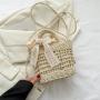 New Handmade Woven Grass Handbag Casual Shoulder Bag