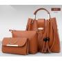 Factory outlets 3pcs women hand bags waterproof crossbody shoulder bag set designer leather tote bags