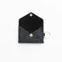 customised id card holder id clutch pocket credit card wallet envelope shape leather key chain card holder