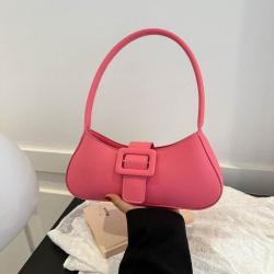 Personalized French women's bags 2024 summer new luxury handbags for women simple pure color armpit bag female shoulder bag