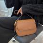 Pure Color 2022 New Style Autumn Winter Fashion Messenger Bag Street Fashion Magnetic Button Bag Texture Retro High Quality Bags