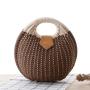 ALS004 New Fashion Shell Handbag Rattan Woven Bag For Summer Shoulder Bags For Women Lovely Rattan Woven Ladies Bags