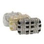 New golden sequin bag European and American style dress clutch bag metal chain women's crossbody bags handbags ladies clutches pochette femme