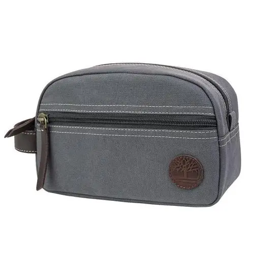 Custom Men's Toiletry Bag Canvas Travel Kit Organizer Wash Waterproof Portable Makeup Bag