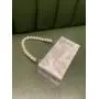 New Fashion Wholesale Custom Texture Women'S Pearl Chain Handbag Watercolor Acrylic Evening Bag For Women 2024