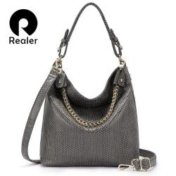 REALER dropshipping Animal Prints classic PU leather bags women handbags ladies shoulder crossbody hand bags with low MOQ
