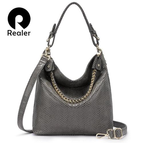 REALER dropshipping Animal Prints classic PU leather bags women handbags ladies shoulder crossbody hand bags with low MOQ