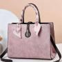 New Style Fashion Ladies Handbags Tote Bag Bow Trim Solid Color Crossbody Bags Large Capacity Women's Messenger Bags Female