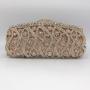 Luxury rhinestone bag with hollow metal banquet wedding handbags women ladies bags full diamond evening bags