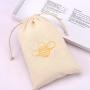 Fashion Cotton Drawstring Shopping Bag For Packaging Handbag Reusable Natural Custom Logo Printed Dust Gift Muslin Pouch