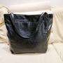 Women's PU Soft Leather Hand Bags Oil Wax Leather Large Capacity Single Shoulder Bags Minimalist Luxury Tote Bag Pocket Ladies
