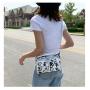 Retro women's bags 2023 summer fashion crocodile small round bag shoulder messenger handbags