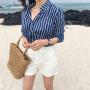 Novel design in 2019 low cost ladies brown hand rattan bags