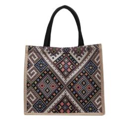 Large Capacity Bag Female New Fashion Single Shoulder Tote Ethnic Style Students Carrying Class Bag Tide