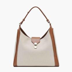 Guangzhou Factory Customized Brand Tote Bag Large Capacity Elegant Ladies Underarm Canvas Bag Fashion Shoulder Bag For Women