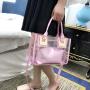 KBW262 2023 New Female Beach Bag Single Shoulder Handbag Crossbody Bag Transparent Jelly Trend Women's Bag