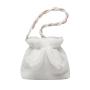 2024 Custom Vegan Fur Bucket Bag Rabbit Ears Cross Body Bags With Leather Shoulder Straps