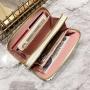 Women's Long Wallet 2024 New Multi Card Position Korean Double Zipper Clutch Lingge Hairball Female Wallet