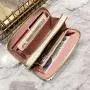 Women's Long Wallet 2024 New Multi Card Position Korean Double Zipper Clutch Lingge Hairball Female Wallet