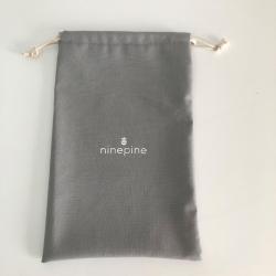 Small Grey Cotton Draw String Bags