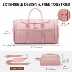LOVEVOOK Travel Duffle Tote Bag with Shoe Compartment Toiletry Purse Carry on Overnight Gym Bag Women Ladies Luggage Travel Bags