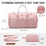 LOVEVOOK Travel Duffle Tote Bag with Shoe Compartment Toiletry Purse Carry on Overnight Gym Bag Women Ladies Luggage Travel Bags
