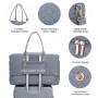 LOVEVOOK Stylish 3in 1 Weekender Overnight Bag with Toiletry Gym Sports Bag travel duffle bag with Wet Pocket & Shoe Compartment