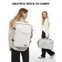 LOVEVOOK Carry on Backpack Flight Approved with 3 Packing Cubes laptop travel backpack bag with usb duffel bags for men women