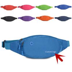 Wholesale Travel Waist Money Belt Bag Outdoor Sports Waist Fanny Pack Custom Logo Bum Bag with Earphone Hole