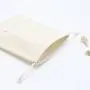 High Quality Organic Cotton Gift Packaging Custom Logo Dust Drawstring Bag Natural Cosmetic Cotton Makeup Pouch