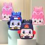ZR776 Children's Backpack Pupil Cartoon Cute Light Primary Schoolbag Reflective Strip Safety Kids Bag Soft Waterproof Baby Bag