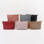Custom PU Cosmetic Bag Zipper Pouch Makeup Sanitary Bags Personalized Logo Design Print Grocery Storage Clutch Make Up Bag