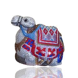 High Quality Cartoon animal camel shape Luxury Bling Cage Clutch Purse Rhinestone Crystals Evening Bag