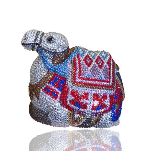 High Quality Cartoon animal camel shape Luxury Bling Cage Clutch Purse Rhinestone Crystals Evening Bag
