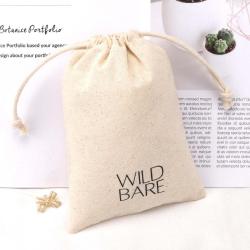 Hot Sale Organic Plain Cotton Drawstring Gift Bag For Christmas Wedding Custom Logo Printed Muslin Dust Cotton Pouch