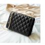 2023 New Korean Small Square Bag With Lock Fashion Chain Single Shoulder Messenger Bag Luxury Female Diamond lattice Handbag
