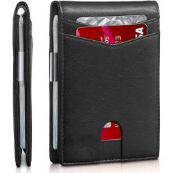 100% Real Genuine Leather wallets for men minimalist thin card holder small wallet money clip factory card bag purse