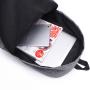 2024 Trendy Pure Color Canvas School Bag College Style Backpack Men's Fashion Travel Bag Backpack