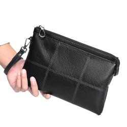 Wholesale Luxury Leather Mens Envelope Bag Custom Logo Fashion Famous Brand Designer Clutch Wallet for Men