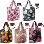 Wholesale Fashion Custom Printed Reusable Eco Tote Grocery Bags Heavy Duty Large Capacity Shopping Bags