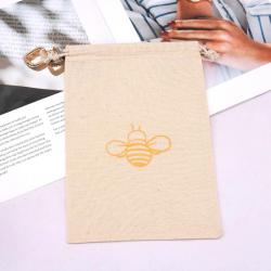 Fashion Cotton Drawstring Shopping Bag For Packaging Handbag Reusable Natural Custom Logo Printed Dust Gift Muslin Pouch
