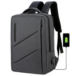 Large Capacity USB Laptop Backpack Expandable Oxford Business Travel Bag with Waterproof Unisex Custom Logo