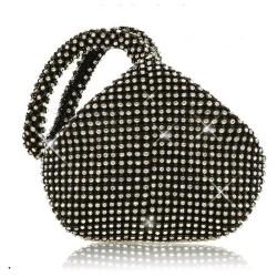 CCF653 High End Evening Messenger Clutch Bag PU Diamonds Love Heart Evening Bags Luxury Handbags For Party  Clutch Purses