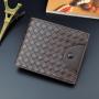 New men's wallet men's short fashion open wallet casual trend woven pattern multi-card large capacity wallet 2021